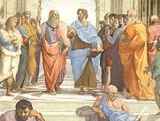 1. Thought. Image: The School of Athens (detail); a fresco by Raffaello Sanzio, 1509
