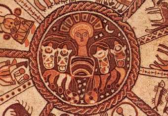 2. Mysticism. Fields: Mysticism. Image: Zodiac Mosaic, 6th century, Beit Alpha Synagogue, Israel; courtesy of NASA.