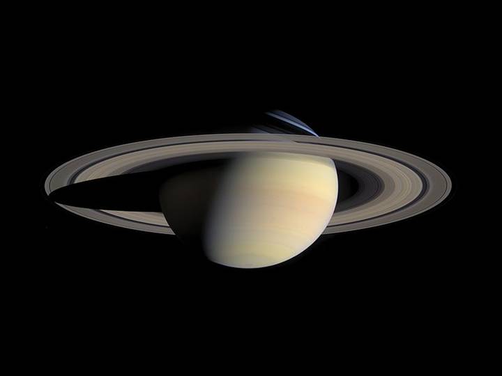 2. Space. Fields: Astronomy. Image: Saturn. The image is composed from a series of 126 pictures taken by the Cassini spacecraft, in October 2004. source: NASA.